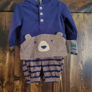 Bear outfit size 0-3 months